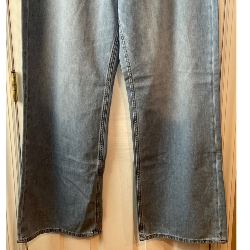 Aeropostale Jeans Women's 14 Blue New High Rise Wide Leg Non-Stretch Denim New - Picture 3 of 14